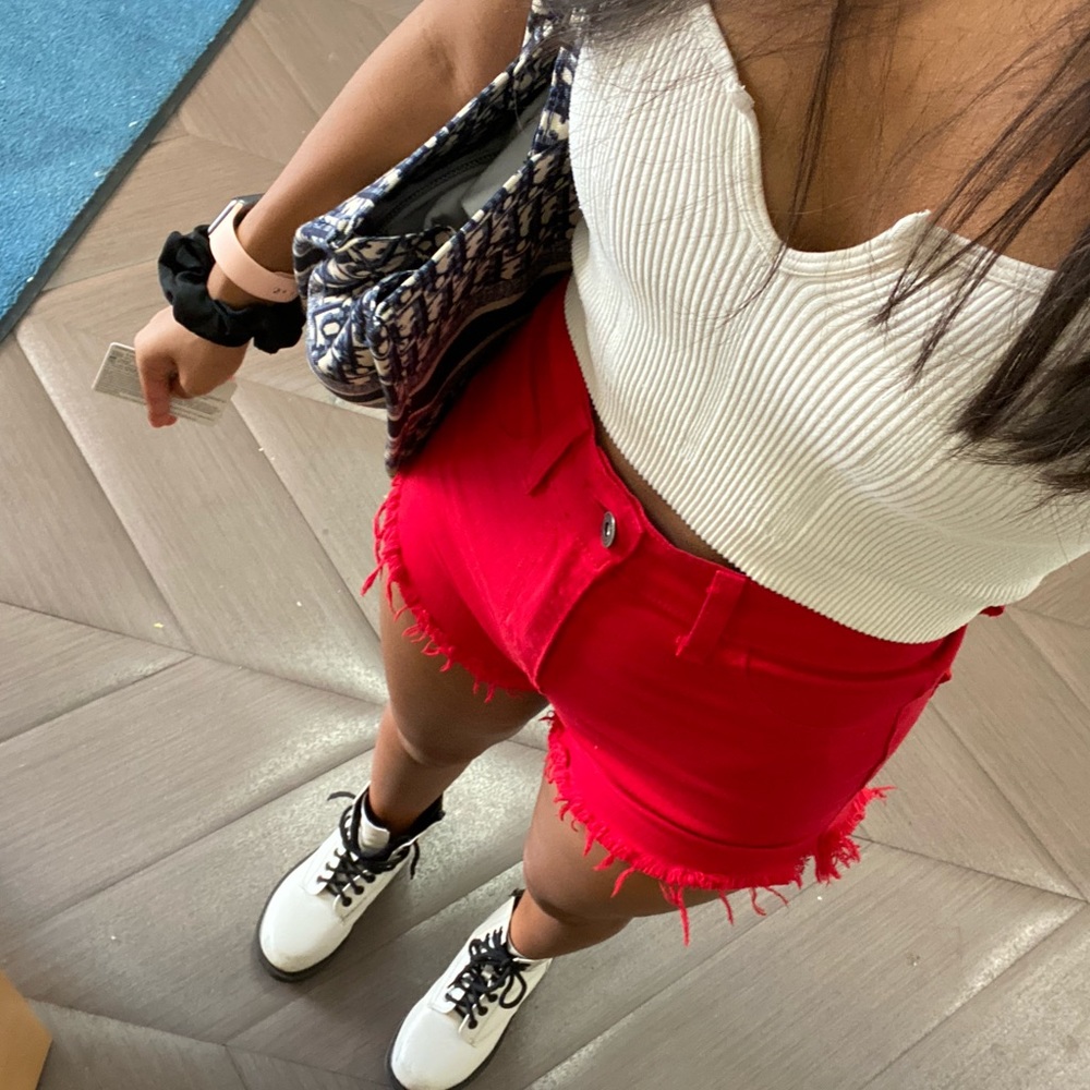 vintage red shorts
